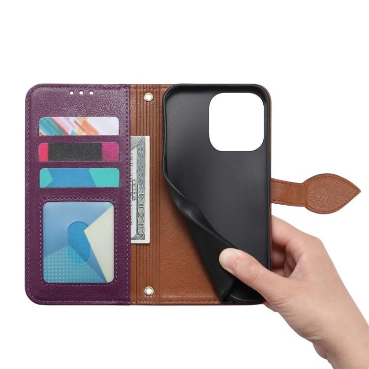 For  Oneplus 15 Leaf Buckle Zipper Wallet Leather Phone Case with Strap