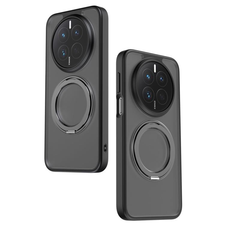For Huawei Mate 80 Frosted Magnetic 360 Rotating Holder Phone Case