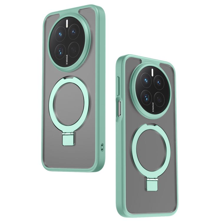 For Huawei Mate 80 Pro Magnetic Round Holder PC Hybrid TPU Phone Case