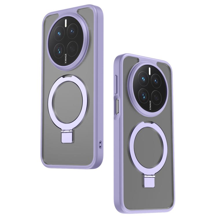 For Huawei Mate 80 Magnetic Round Holder PC Hybrid TPU Phone Case