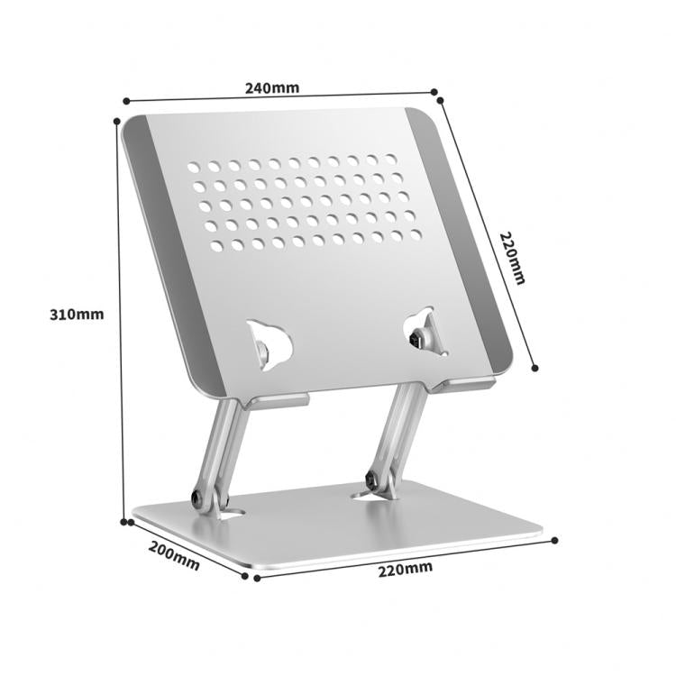 0031 For Laptop / Tablet Cooling Metal Support Adjustable Height Angle Desktop Stand