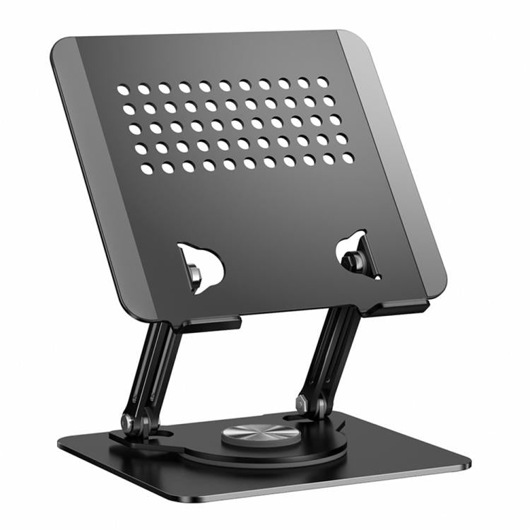 0032 For Laptop / Tablet Rotating Stand Adjustable Height Angle Metal Desk Cooling Rack