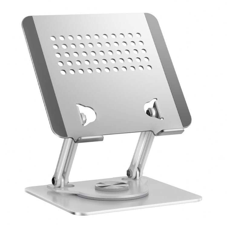 0032 For Laptop / Tablet Rotating Stand Adjustable Height Angle Metal Desk Cooling Rack