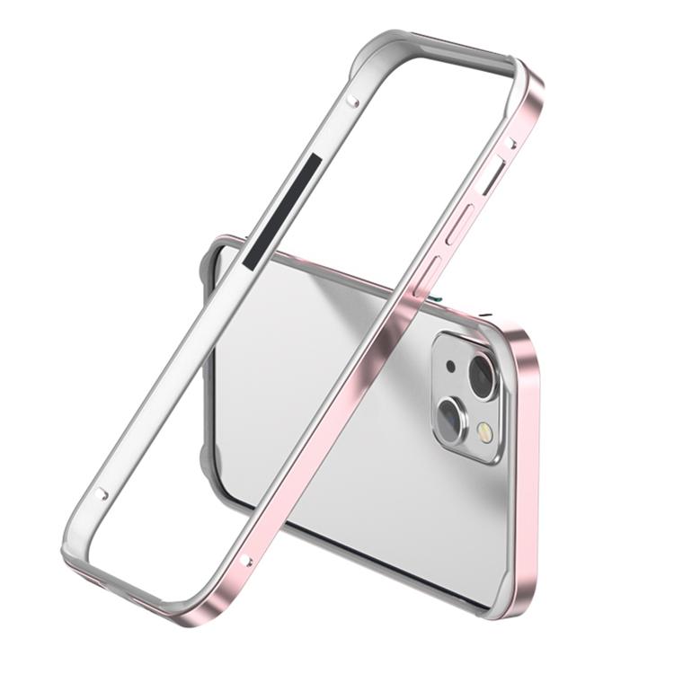 For iPhone 15 Plus Metal Hybrid Silicone Four-Corner Shockproof Cooling Phone Frame Case