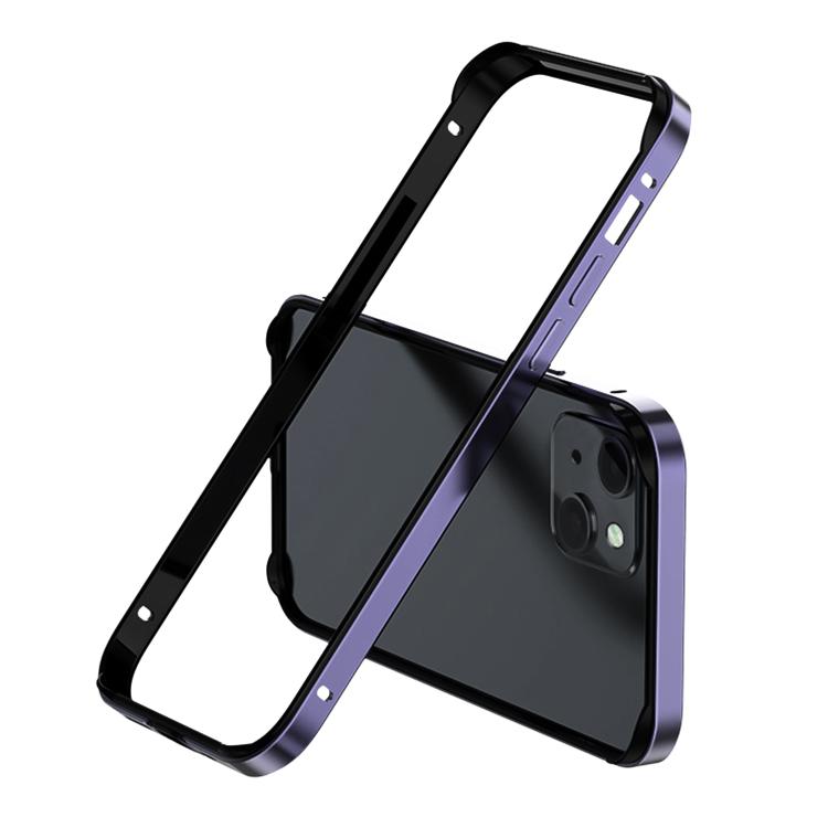 For iPhone 14 Metal Hybrid Silicone Four-Corner Shockproof Cooling Phone Frame Case