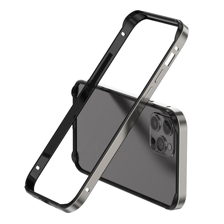 For iPhone 14 Pro Metal Hybrid Silicone Four-Corner Shockproof Cooling Phone Frame Case