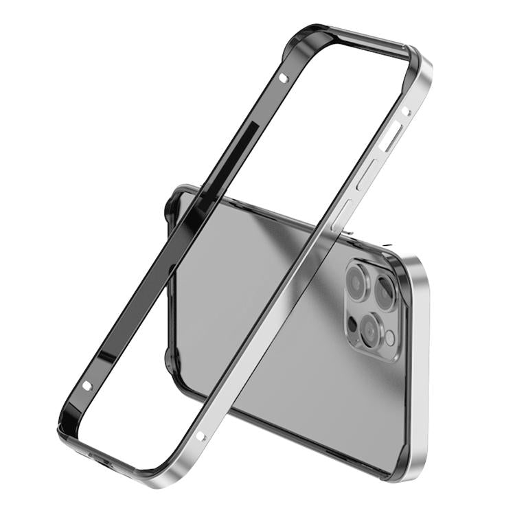 For iPhone 14 Pro Metal Hybrid Silicone Four-Corner Shockproof Cooling Phone Frame Case