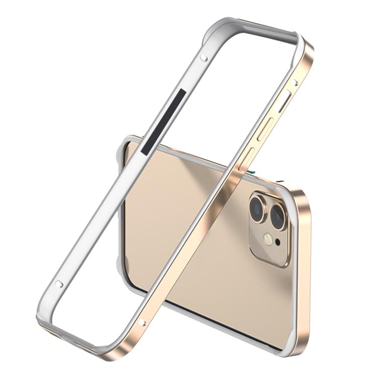 For iPhone 13 Pro Max Metal Hybrid Silicone Four-Corner Shockproof Cooling Phone Frame Case