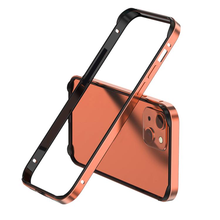 For iPhone 13 Metal Hybrid Silicone Four-Corner Shockproof Cooling Phone Frame Case