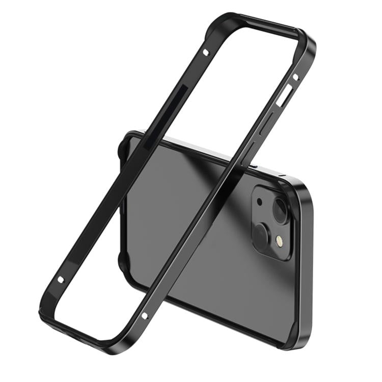 For iPhone 13 Metal Hybrid Silicone Four-Corner Shockproof Cooling Phone Frame Case