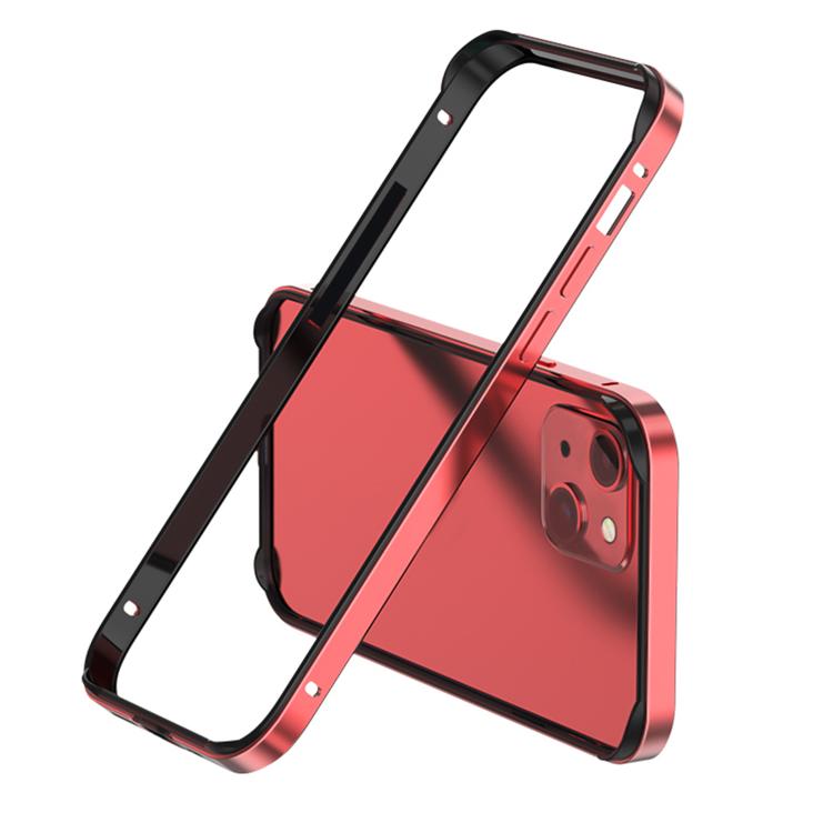For iPhone 13 Metal Hybrid Silicone Four-Corner Shockproof Cooling Phone Frame Case
