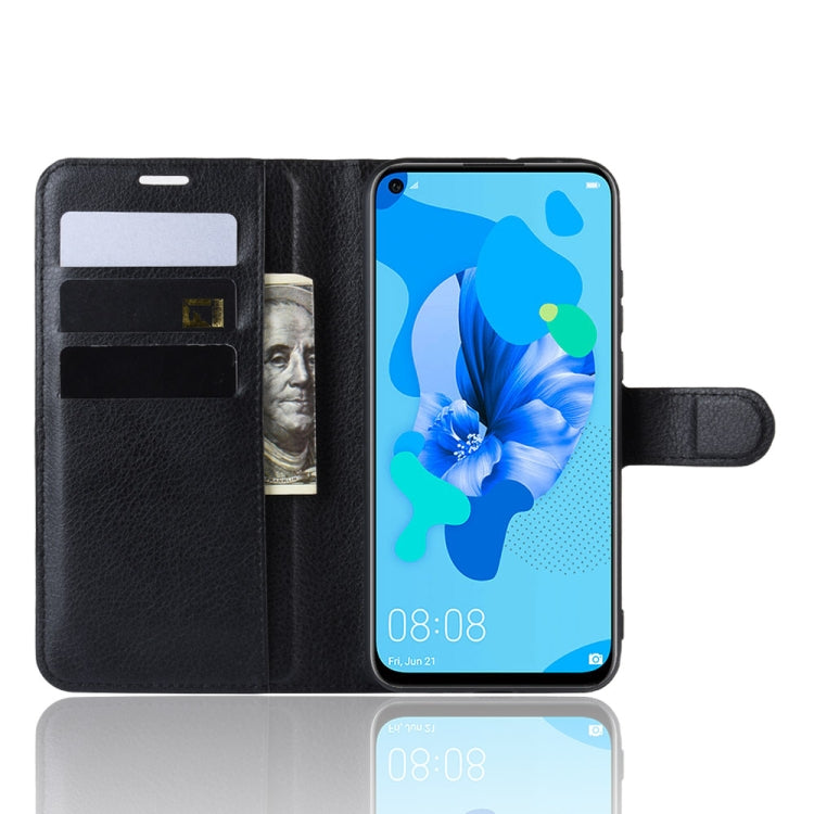 Litchi Texture Horizontal Flip Leather Case for Huawei P20 Lite 2019 / Nova 5i, with Wallet & Holder & Card Slots