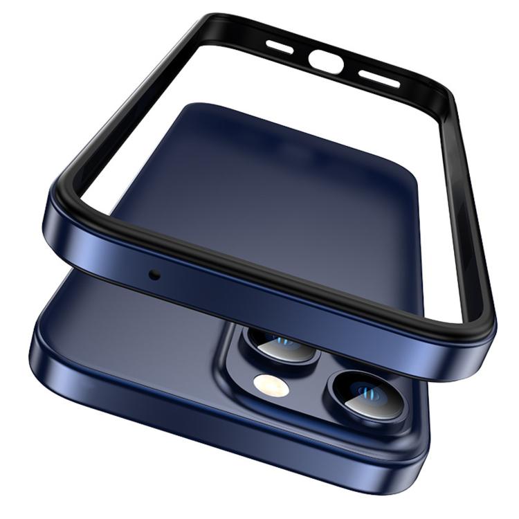 For iPhone 13 Pro Aluminum Alloy Hybrid Silicone Edge Thin Cooling Phone Frame Case with Metal Lens Frame