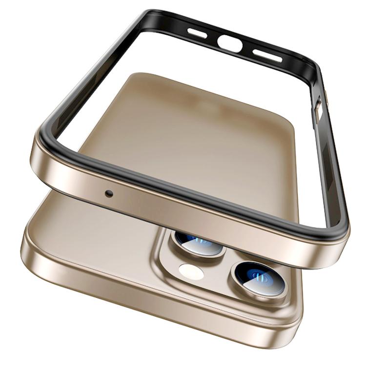 For iPhone 13 Pro Aluminum Alloy Hybrid Silicone Edge Thin Cooling Phone Frame Case with Metal Lens Frame