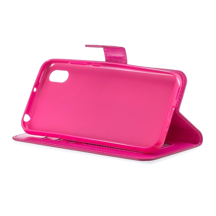 Crazy Horse Texture Horizontal Flip Leather Case with Holder & Card Slots & Wallet & Photo Frame for Huawei Y5 2019