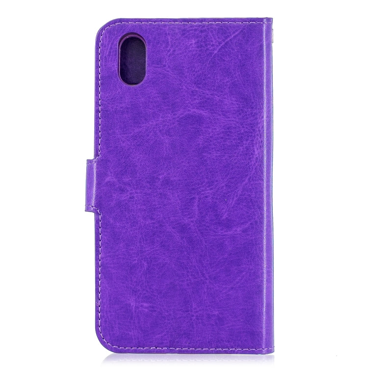 Crazy Horse Texture Horizontal Flip Leather Case with Holder & Card Slots & Wallet & Photo Frame for Huawei Y5 2019