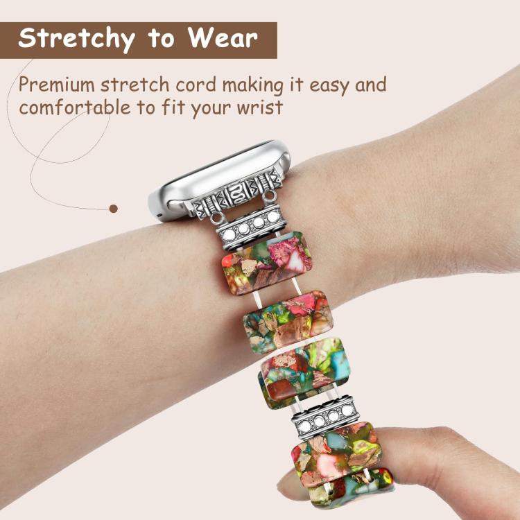 For Apple Watch 46mm / 49mm / 45mm / 44mm Imperial Stone Ceramic Bracelet Watch Band