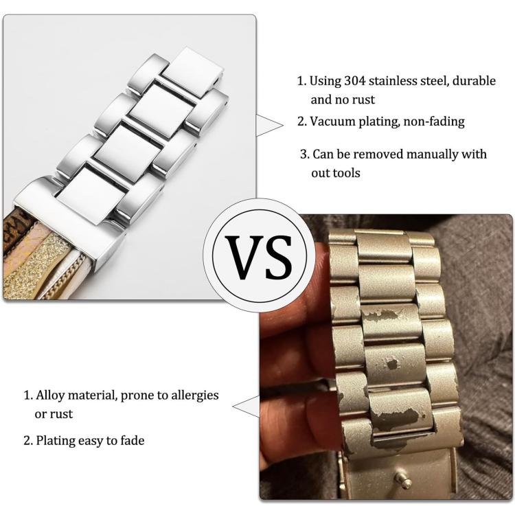 For Apple Watch 42mm / 41mm / 40mm / 38mm Tree of Life Pendant Metal Genuine Leather Watch Band