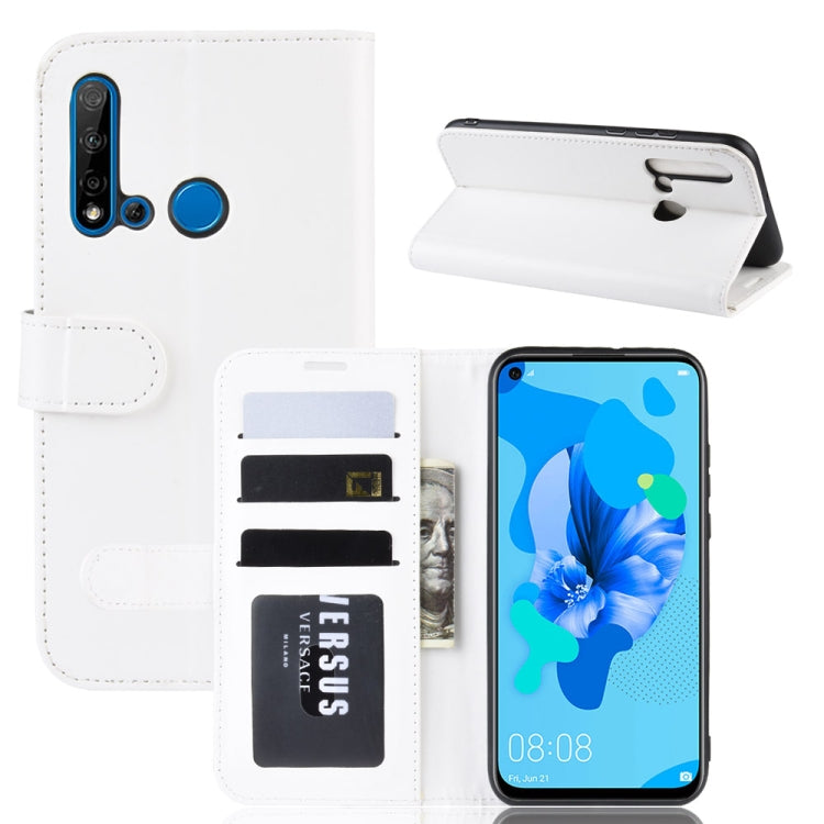R64 Texture Single Fold Horizontal Flip Leather Case for Huawei P20 Lite 2019 / Nova 5i, with Holder & Card Slots & Wallet