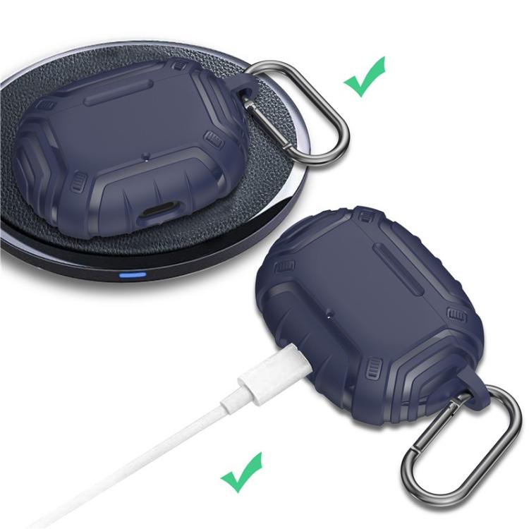 For Beats Studio Buds / Buds+ Frosted Anti Drop Shell TPU Earphone Cover with Metal Clip