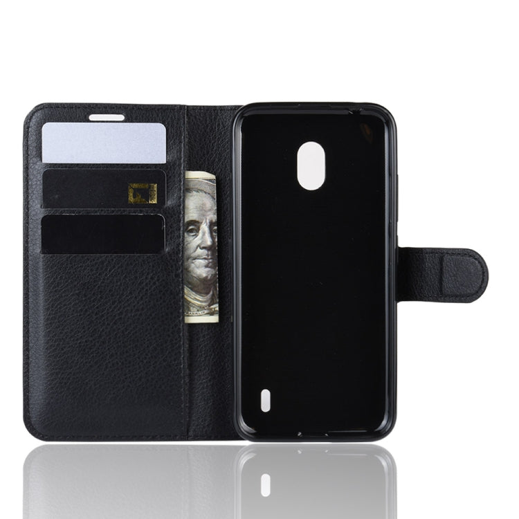 Litchi Texture Horizontal Flip Leather Case for Nokia 2.2, with Wallet & Holder & Card Slots