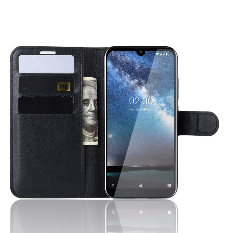 Litchi Texture Horizontal Flip Leather Case for Nokia 2.2, with Wallet & Holder & Card Slots