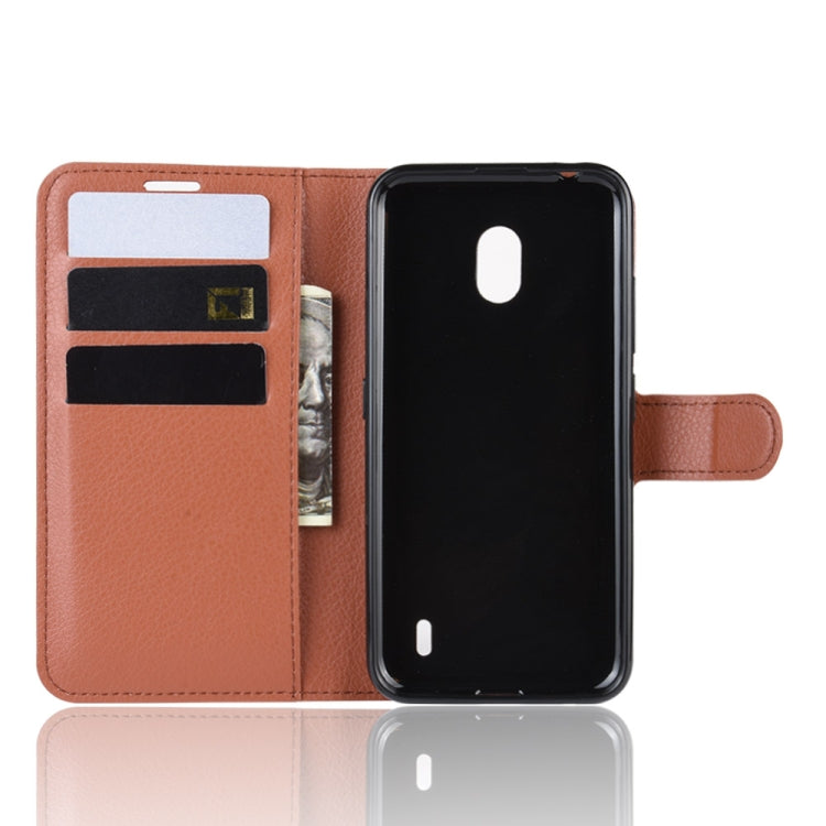 Litchi Texture Horizontal Flip Leather Case for Nokia 2.2, with Wallet & Holder & Card Slots