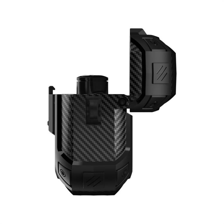 For Beats Studio Buds / Buds+ Carbon Fibre Snap Lock TPU Earphone Cover with Metal Buckle