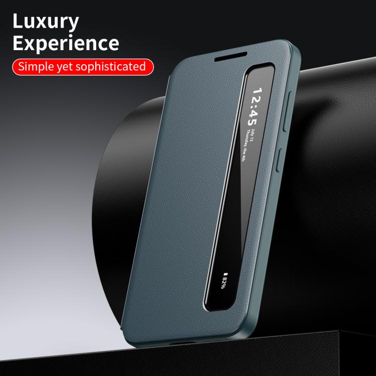 For Samsung Galaxy S26 Ultra 5G Smart View Window Leather Phone Case
