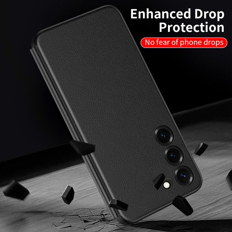 For Samsung Galaxy S23 FE 5G Smart View Window Leather Phone Case