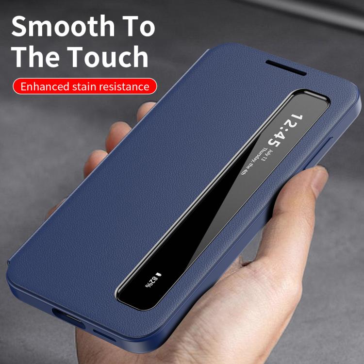 For Samsung Galaxy S23 FE 5G Smart View Window Leather Phone Case