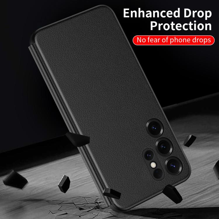 For Samsung Galaxy S22 Ultra 5G Smart View Window Leather Phone Case