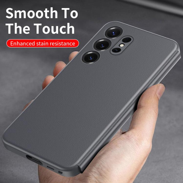 For Samsung Galaxy S25 Ultra 5G Smart View Window Leather Phone Case