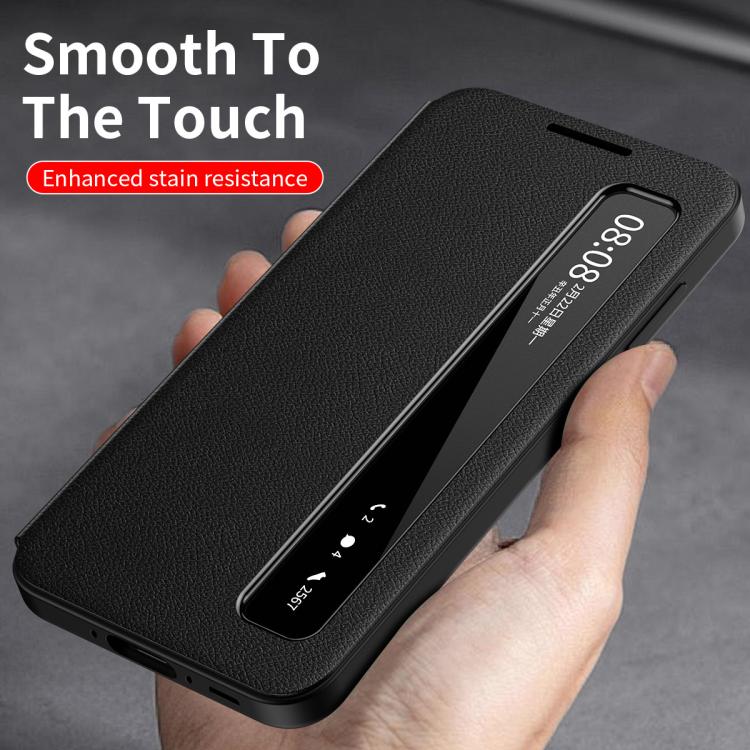 For Samsung Galaxy A56 5G Smart View Window Leather Phone Case