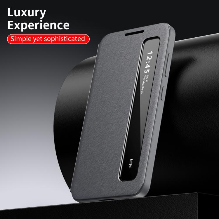For Samsung Galaxy A56 5G Smart View Window Leather Phone Case