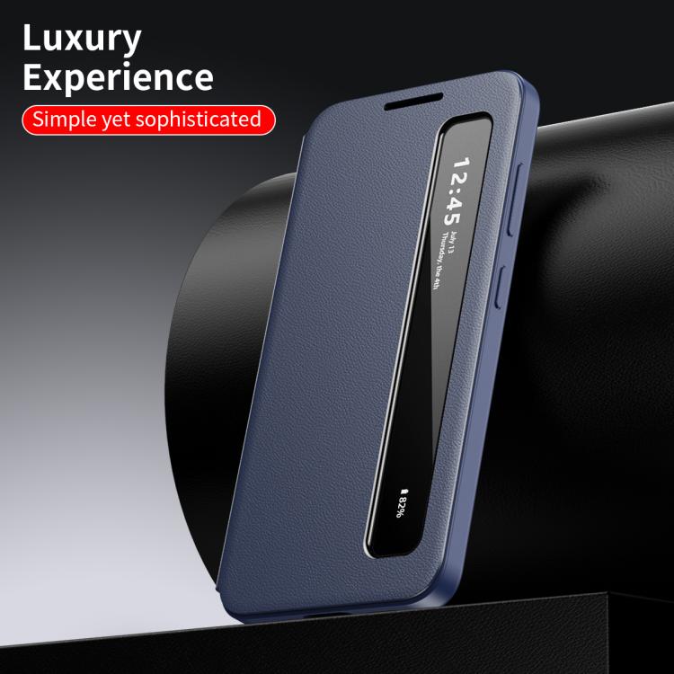 For Samsung Galaxy S26+ 5G Smart View Window Leather Phone Case