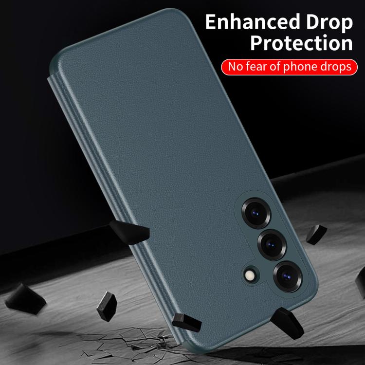 For Samsung Galaxy S26+ 5G Smart View Window Leather Phone Case