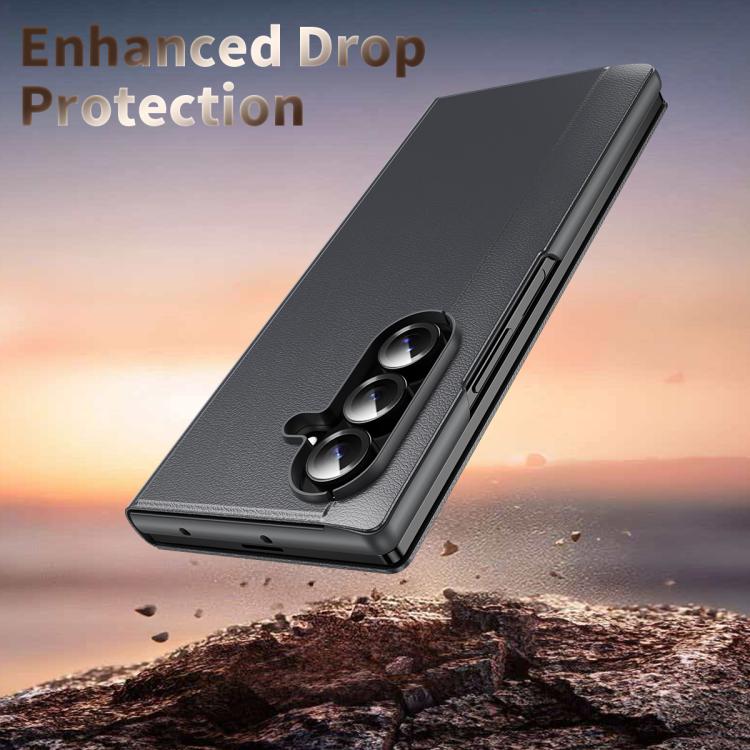 For Samsung Galaxy Z TriFold Smart View Window Leather Phone Case