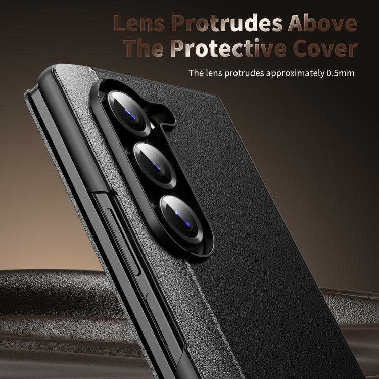 For Samsung Galaxy Z Fold5 Smart View Window Leather Phone Case