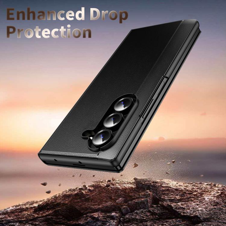 For Samsung Galaxy Z Fold5 Smart View Window Leather Phone Case