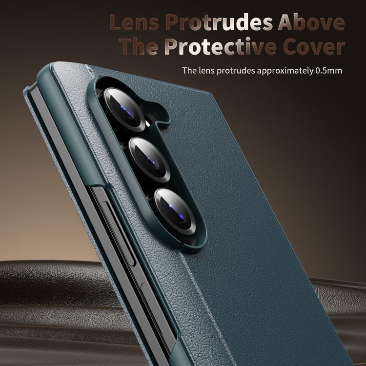 For Samsung Galaxy Z Fold5 Smart View Window Leather Phone Case