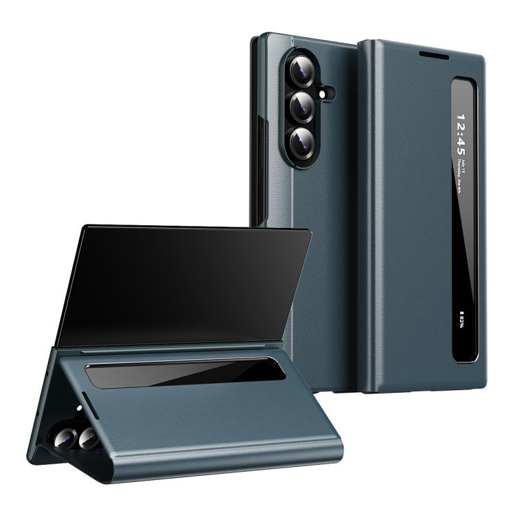 For Samsung Galaxy Z Fold5 Smart View Window Leather Phone Case