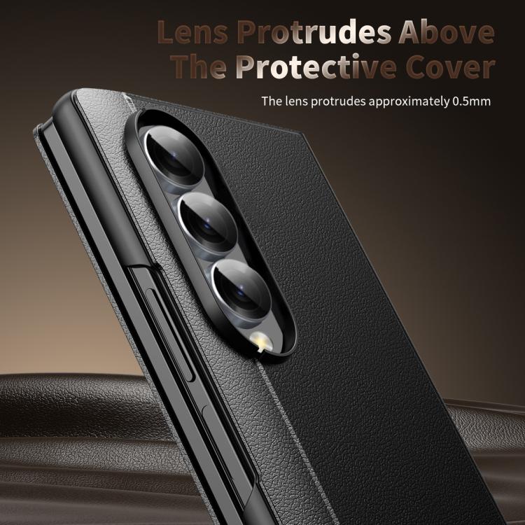 For Samsung Galaxy Z Fold3 Smart View Window Leather Phone Case