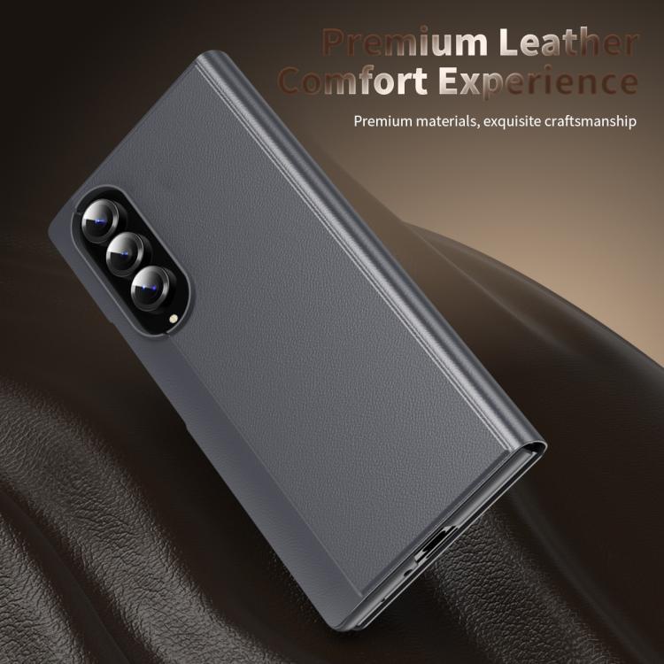 For Samsung Galaxy Z Fold3 Smart View Window Leather Phone Case