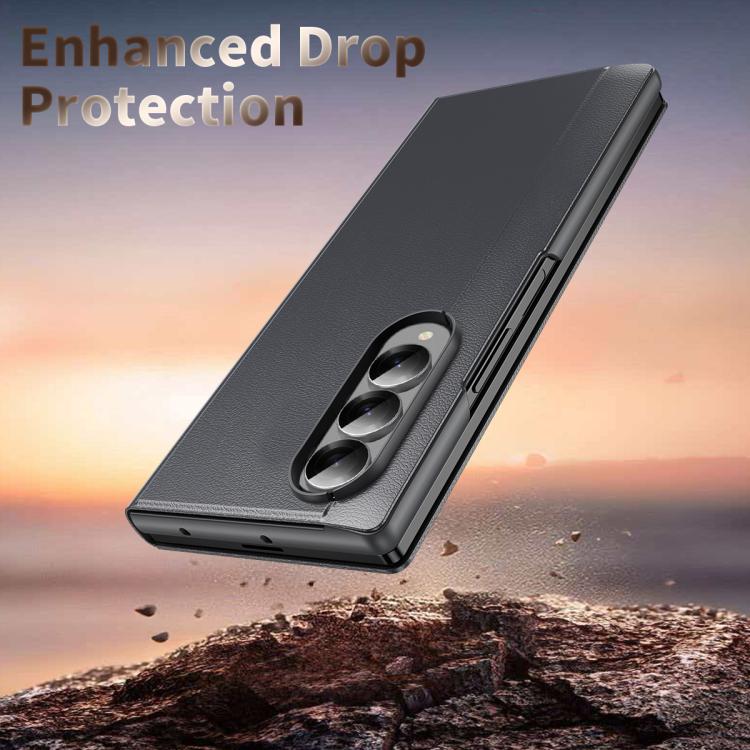For Samsung Galaxy Z Fold3 Smart View Window Leather Phone Case
