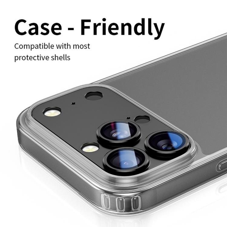 For iPhone 14 Pro Kalebol Instant 17 Pro Max Full Coverage Metal Lens Film Protector