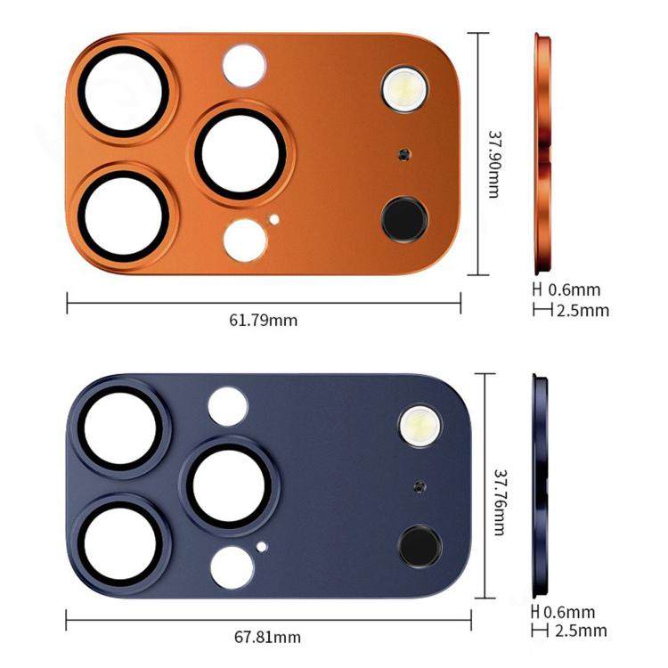 For iPhone 14 Pro Kalebol Instant 17 Pro Max Full Coverage Metal Lens Film Protector