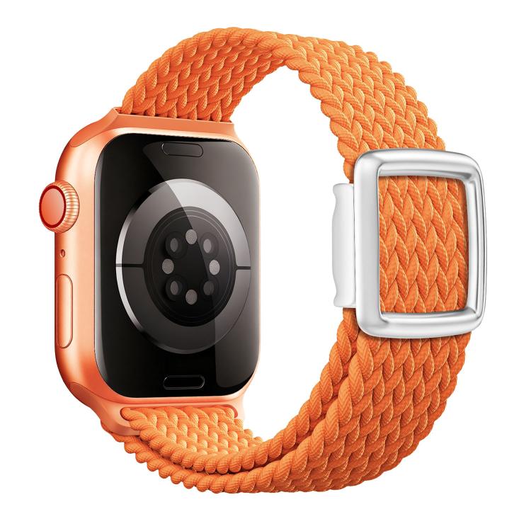 For Apple Watch 46mm / 49mm / 45mm / 44mm Modern Style Magnetic Buckle Woven Nylon Watch Band