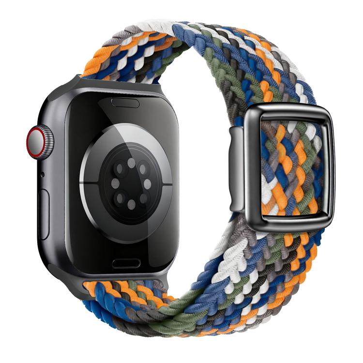 For Apple Watch 46mm / 49mm / 45mm / 44mm Modern Style Magnetic Buckle Woven Nylon Watch Band