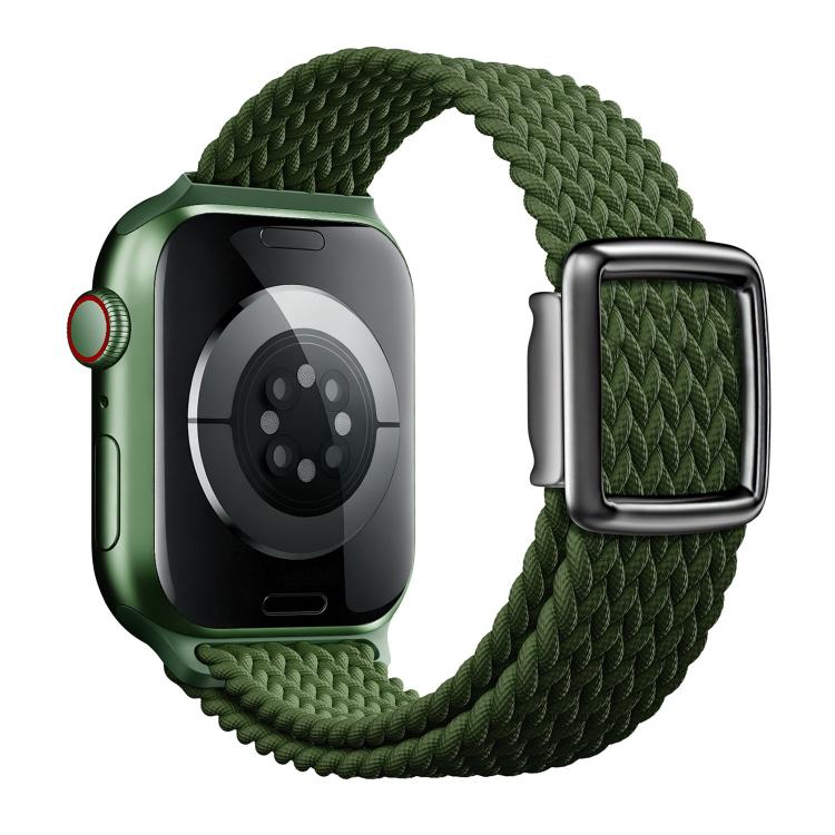 For Apple Watch 46mm / 49mm / 45mm / 44mm Modern Style Magnetic Buckle Woven Nylon Watch Band